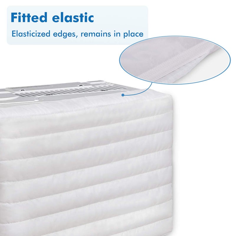 Brivic Indoor Air Conditioner Cover AC Cover for Inside Window Unit 25 x 17 x 3.5 inches(L x H x D),White - Image 5
